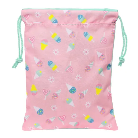 Lõunasöögikarp Peppa Pig Ice cream Kott 20 x 25 x 1 cm Roosa Mündiroheline